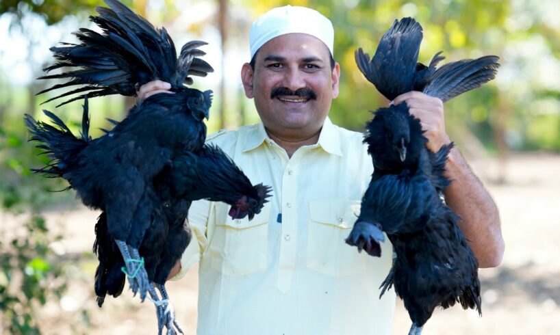 KADAKNATH MURGA | Kadak Nath Murga Ka First Experience | Black Chicken Curry | BLACK CHICKEN RECIPE