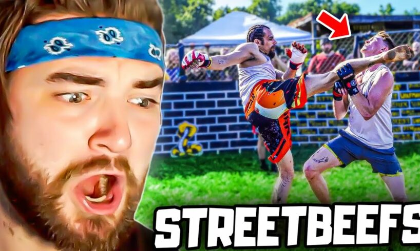 KingWoolz Reacts to STREETBEEFS INSANE FIGHTS AGAIN!!