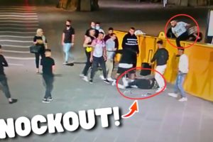 Knockout in Massive Street Fight | Epic & Crazy Bikers Moments 2024 | Ep.320