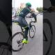 Paralympic Athlete Pedals Bicycle