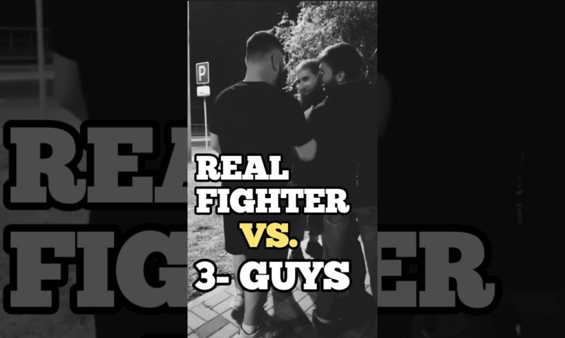 Real Fighter vs. 3- guys./Street Fights and Knockouts Combination. #fight #selfdefence #fighter