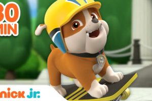Rubble Skateboard Fun & Extreme Sports! 🛹 w/ PAW Patrol Pups | 30 Minute Compilation | Rubble & Crew