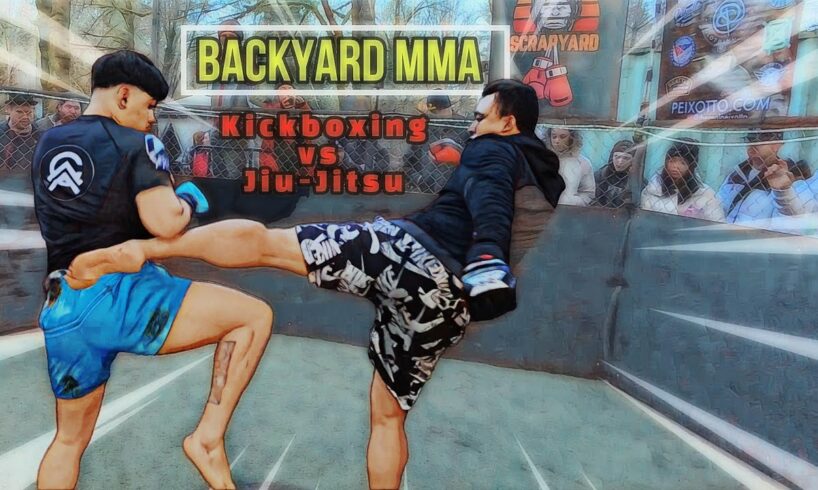 Two Conflicting Styles Clash in our yard for MMA