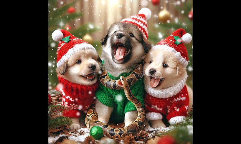 cute puppies merry Christmas 🎅 #shorts