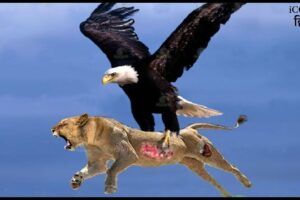 ईगल ने शेर को ही उड़ा ले गया What Will Happen When A Lion And A Leopard Team Up To Hunt A Giant Eagle