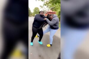 Hood Girl Street Fight
