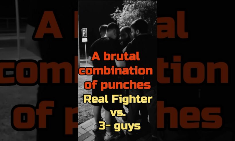 A brutal combination of punches.Street Fights and Knockouts Combination. #fight #selfdefence#fighter