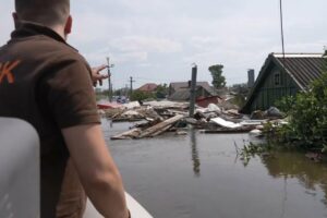 Animals rescued from flood-hit Kherson regions