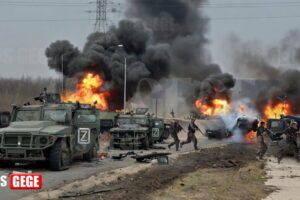 Brutal Moment! Ukrainian Troops Ambush and Destroy Russian Vehicle Convoy While to Avdiivka