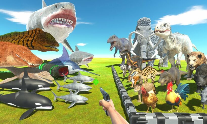 FPS Avatar Rescues Dinosaurs, Animals and Fights Sea Monsters - Animal Revolt Battle Simulator