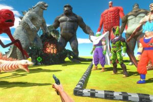 FPS Avatar Rescues Dragon Ball and Titans and Fights Kaiju Monsters - Animal Revolt Battle Simulator