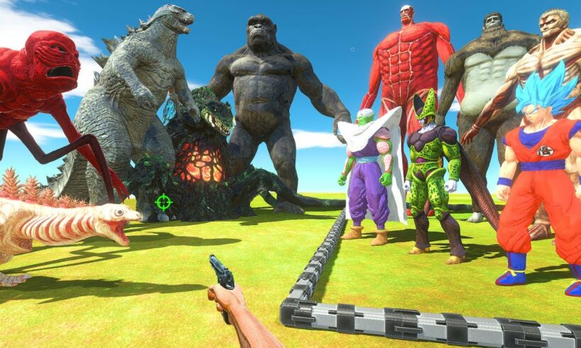 FPS Avatar Rescues Dragon Ball and Titans and Fights Kaiju Monsters - Animal Revolt Battle Simulator