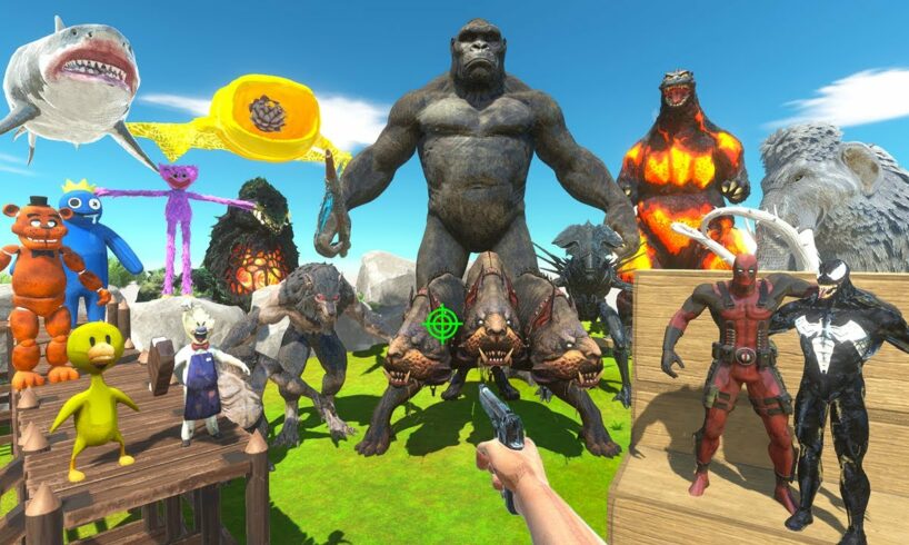 FPS Avatar Rescues Venom and Deadpool and Fights King Kong - Animal Revolt Battle Simulator