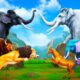Good vs Bad - Black Mammoth vs White Mammoth | Epic Animal Fights | Animal Kingdom Revolt Cartoons
