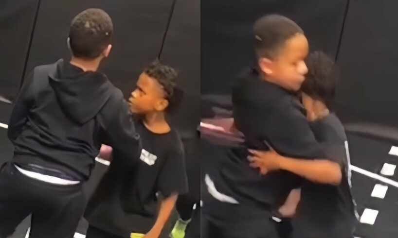 Lil RT gets MAD and FIGHTS a KID while HOOPING | KID tries to BULLY Lil RT