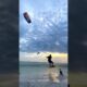 Man Launches Off Beach While Parasurfing | People Are Awesome