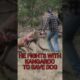 Man fights with Kangaroo and it's all caught on camera #caughtoncamera #animal