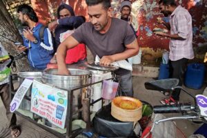 Motor Cycle Vendor in Hyderabad | Early Morning Breakfast | Indian Street Food
