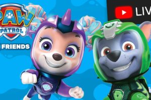 🔴 PAW Patrol Aqua Pups, Merpups, and More Sea Patrol Rescues! - Kids Cartoon Live Stream