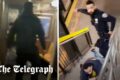 Terrified New York City commuters trapped with live shooter as fight gets out of control