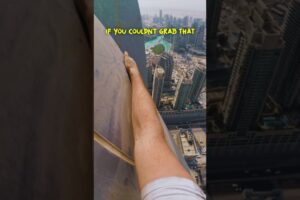 Terrifying Skyscraper Climb Down 😩 #shorts