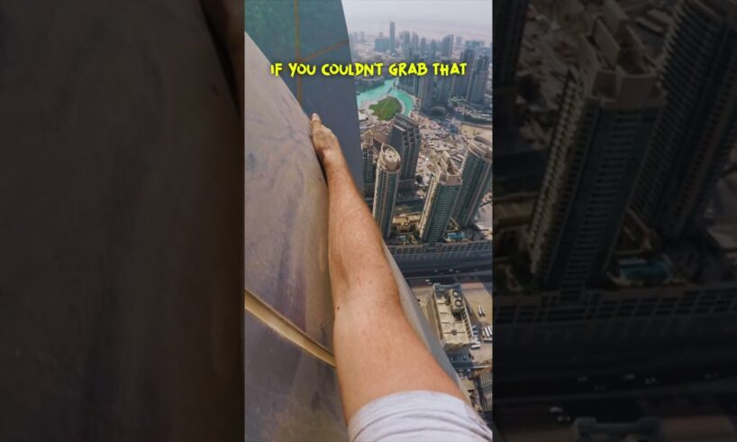 Terrifying Skyscraper Climb Down 😩 #shorts