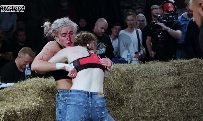 The Best Fights of Female Fighter in TOP DOG | Bare-knuckle Boxing |