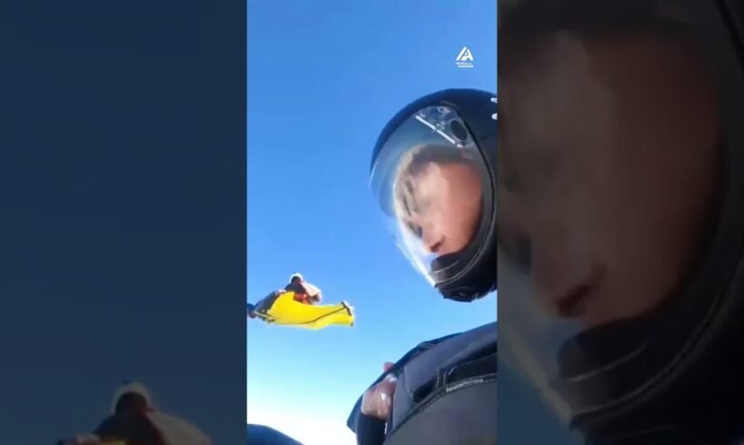 Three Girls Go Wing Suit Diving | People Are Awesome
