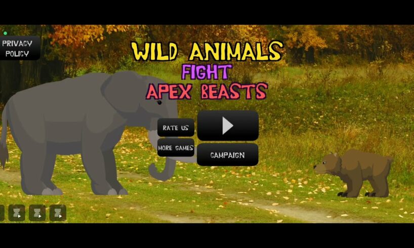 Wild animal fights apex beats Elephant Lion Tiger and lots of wild animals ios android gameplay 2023