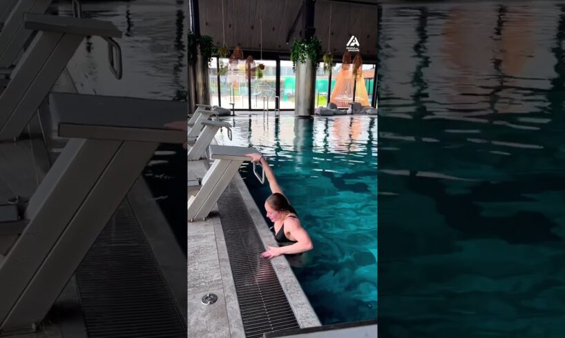 Woman Does Handstand on Edge of Pool | People Are Awesome
