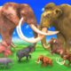 Woolly Mammoth vs Mastodon Fight Which Was More Powerful? Prehistoric Mammals VS Prehistoric Mammals