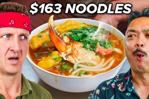 $1 Noodles VS $163 Noodles in Vietnam!! (RECORD BREAKING Bowl!!)