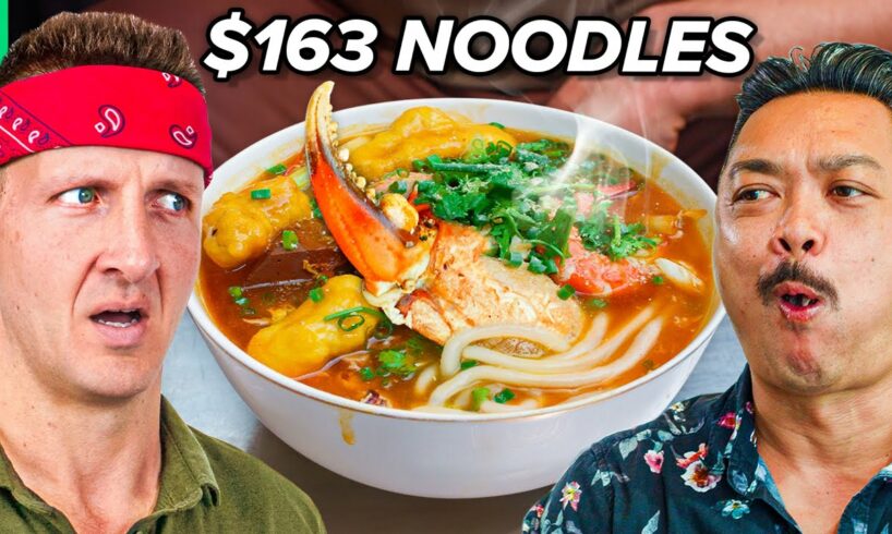 $1 Noodles VS $163 Noodles in Vietnam!! (RECORD BREAKING Bowl!!)