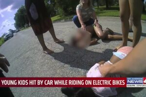 2 children hit by car while riding electric bikes