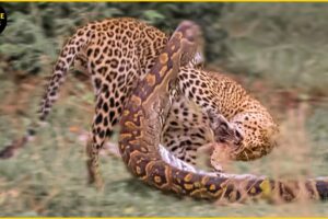 30 Moments Big Cats Fight Python To The Last Breath | Animal Fight