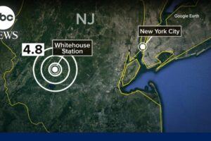 4.8 magnitude earthquake shakes New York City, New Jersey