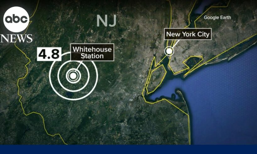 4.8 magnitude earthquake shakes New York City, New Jersey
