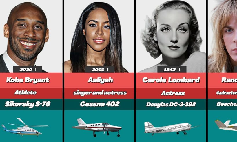 ✈️  70 Famous People Who Tragically DIED In Plane Crashes