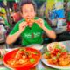 Best Street Food in Bangkok!! 🦐 SHRIMP TOM YUM at Chatuchak Weekend Market, Bangkok!