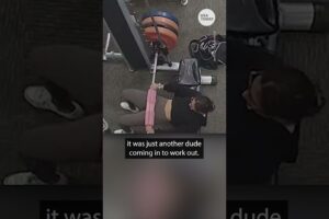 Brave woman fights off male attacker while alone at gym #Shorts