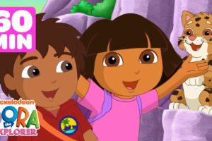 Dora & Diego's Daring Animal Rescues! 😺 1 Hour | Dora the Explorer | Dora & Friends