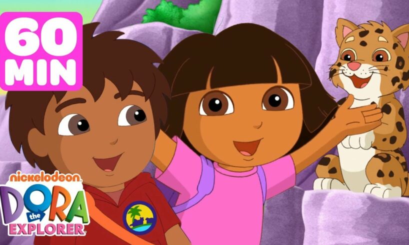 Dora & Diego's Daring Animal Rescues! 😺 1 Hour | Dora the Explorer | Dora & Friends