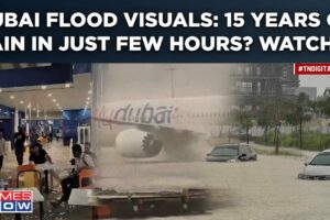Dubai Flood Visuals: Red Alert| Airport Chaos, Planes Swim| Highways Shut| Heaviest Rain Since 1999?