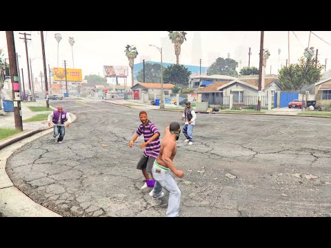 Grand Theft Auto V PS5 - Street Fights With Franklin #2 [4K HDR 60fps]