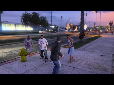 Grand Theft Auto V PS5 - Street Fights With Michael [4K HDR 60fps]