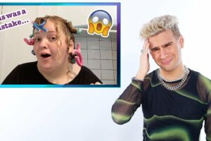 Hairdresser Reacts To At Home Perm Fails