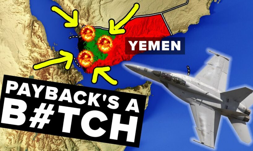 How F-18 Super Hornets Devastated Houthis' Pirates - COMPILATION