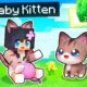 Playing as a BABY KITTEN In Minecraft!