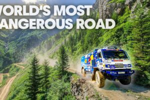 Racing On The World's Most Dangerous Road: Kamaz Truck VS Rally Car