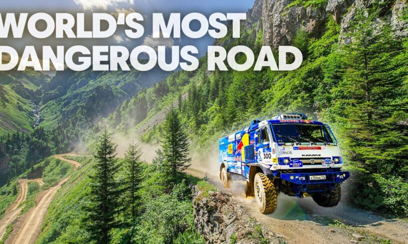 Racing On The World's Most Dangerous Road: Kamaz Truck VS Rally Car